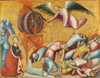 Panel from a dismembered altarpiece: Saint Catherine of Alexandria at the Wheel
