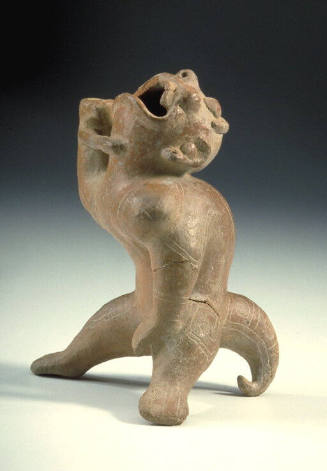Jaguar Effigy Vessel