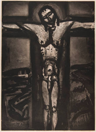 MISERERE (plate 20): “Sous un Jésus en croix oublié là”