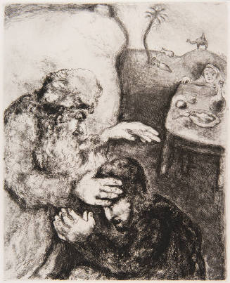 BIBLE I (plate 13): “Jacob béni par Isaac”