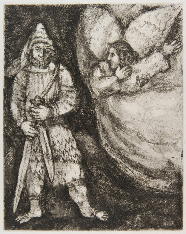 BIBLE I (plate 43): “Josué armé par l’Éternel”