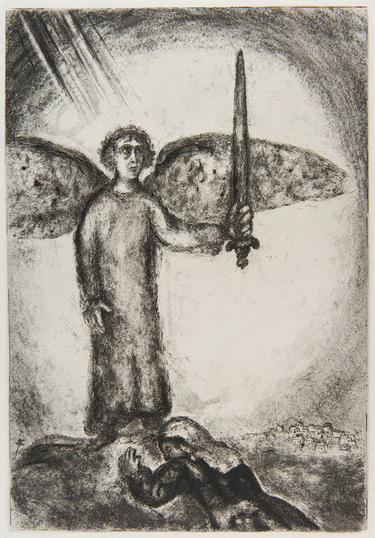 BIBLE I (plate 45): “Josué devant l’ange a l’épeé”