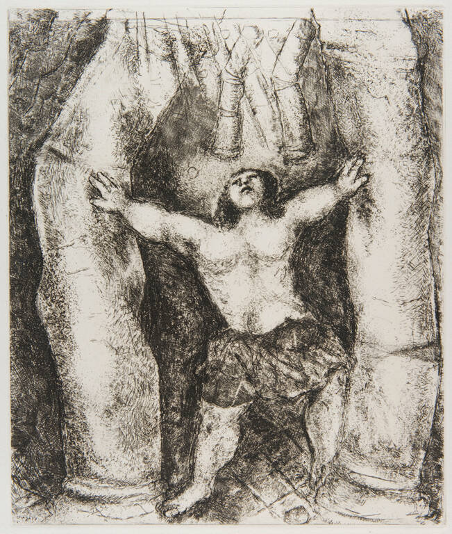 BIBLE I (plate 57): “Samson renverse les colonnes”