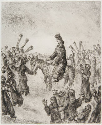 BIBLE II (plate 76): “L’onction du roi Salomon”