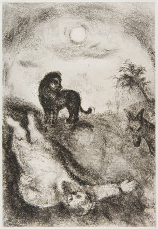 BIBLE II (plate 82): “Prophète tué par un lion”