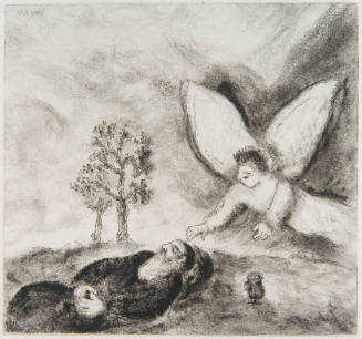 BIBLE II (plate 87): “Élie touché par un ange”