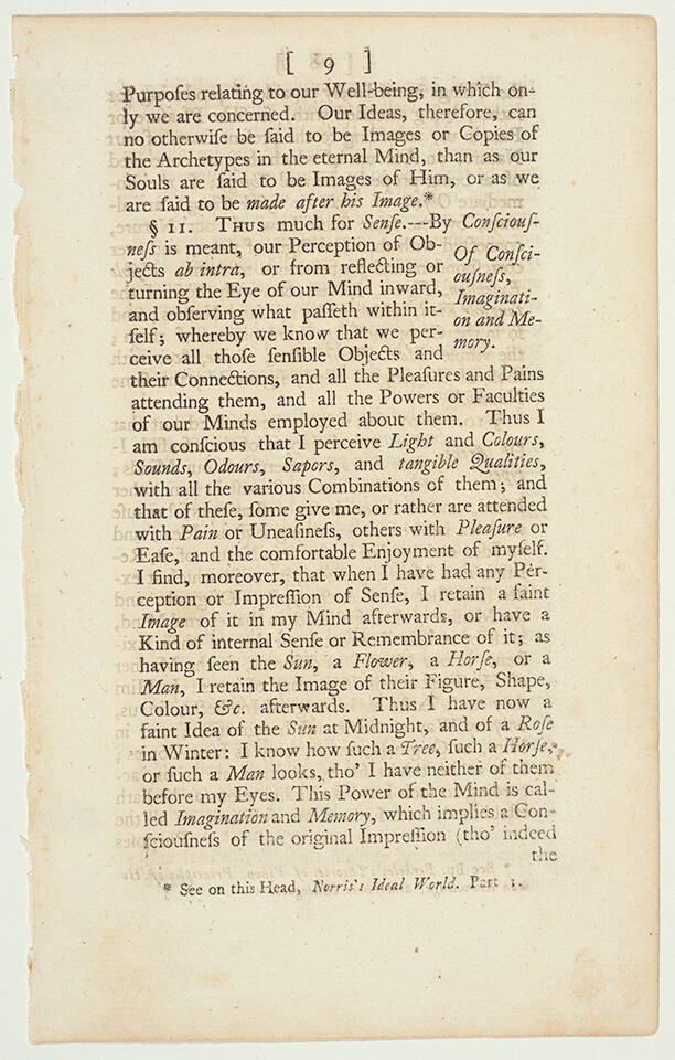 Leaf from Rev. Samuel Johnson, "Noetica and Ethica"