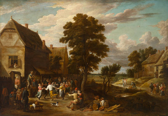 Dancers at a Village Inn