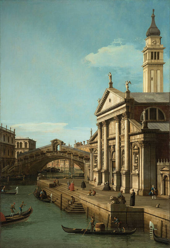 Capriccio: The Rialto Bridge and the Church of S. Giorgio Maggiore