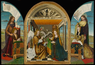 Triptych for Jean III de La Tour de Boulogne, Comte d’Auvergne, and Jeanne de Bourbon-Vendȏme, Comtesse de Boulogne et d’Auvergne