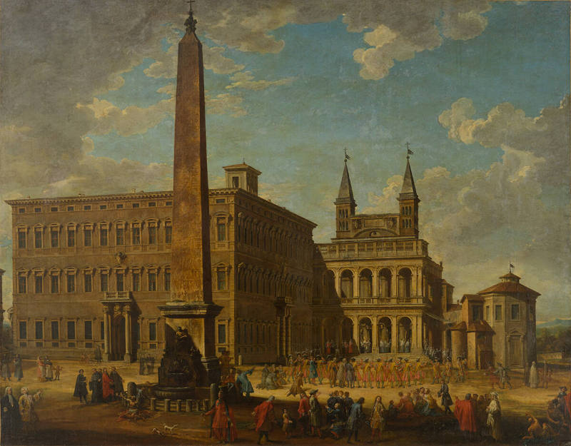 Benedict XIII in Procession at the Basilica of St. John Lateran on 28 April 1726