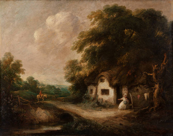 Landscape with Cottages and Figures