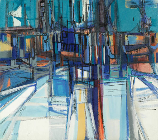 Spaces in Blue No. 9