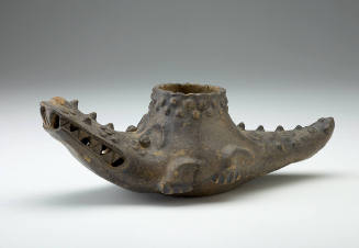 Crocodile Effigy Vessel