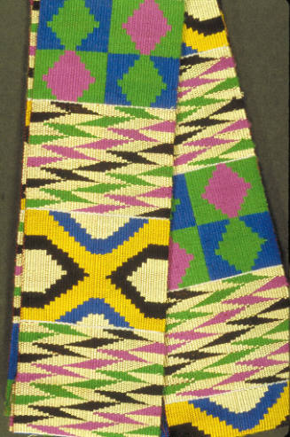 Cloth Strip in the Oyokoman Adweneasa ("Royal Clan"/"My Skill Is Exhausted") Pattern