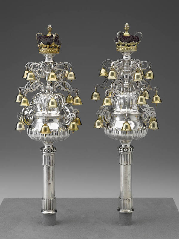 Pair of Torah Finials with Pointer