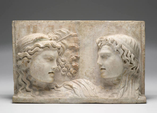 Double-sided Relief with Theater Masks