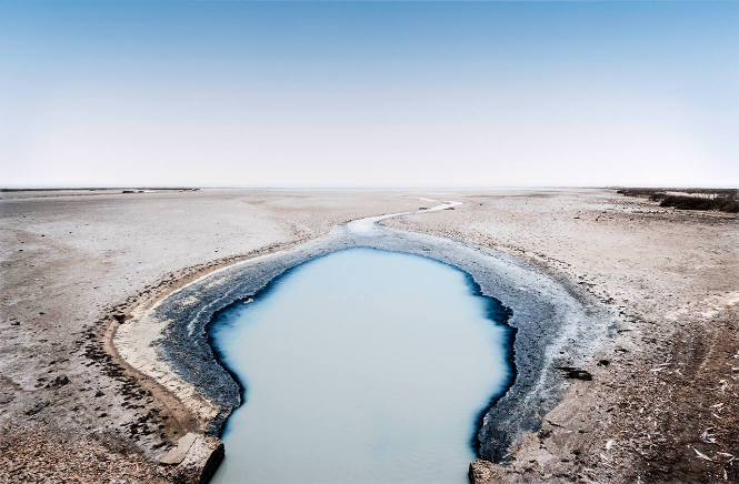 Salt Flat Pool, Camargue, Arles, France