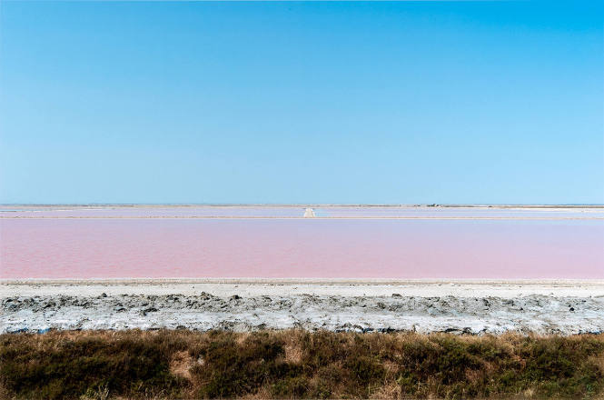 Pink Salt Flat, Camargue, Arles, France