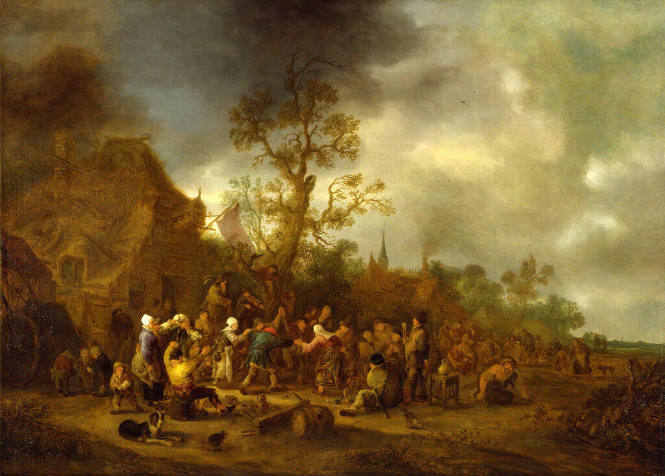 Peasants Merrymaking outside an Inn