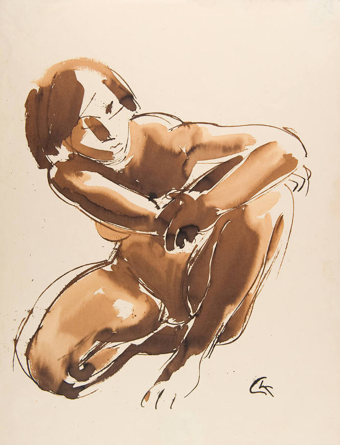 Kneeling Figure