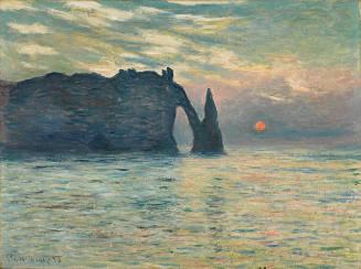 The Cliff, Étretat, Sunset