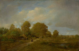 Gatherer on a Path in a Landscape