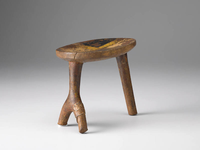 Three-Legged Stool with Cruciform Pattern