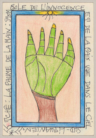 Tchê: La paume de la main: symbole de l’innocence et de la paix vue dans le ciel sud-lituanien (Tchê: the palm of the hand: symbol of the innocence and the peace seen in the Southern sky-Lithuanian)