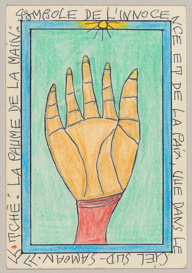 Tchê: La paume de la main: symbole de l’innocence et de la paix vue dans le ciel sud-samoan (Tchê: the palm of the hand: symbol of the innocence and the peace seen in the Southern sky-Samoan)