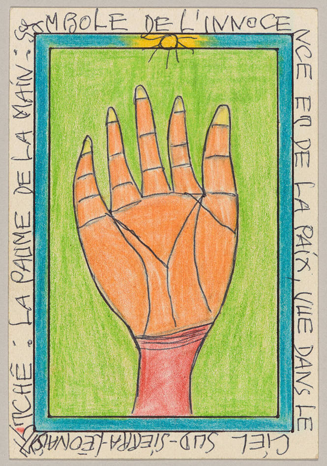 Tchê: La paume de la main: symbole de l’innocence et de la paix vue dans le ciel sud-sierra leonais (Tchê: the palm of the hand: symbol of the innocence and the peace seen in the Southern sky-Sierra Leone)