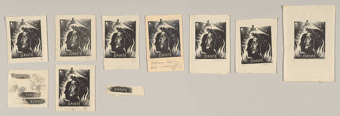 Trial Proofs for Dante Bookplate