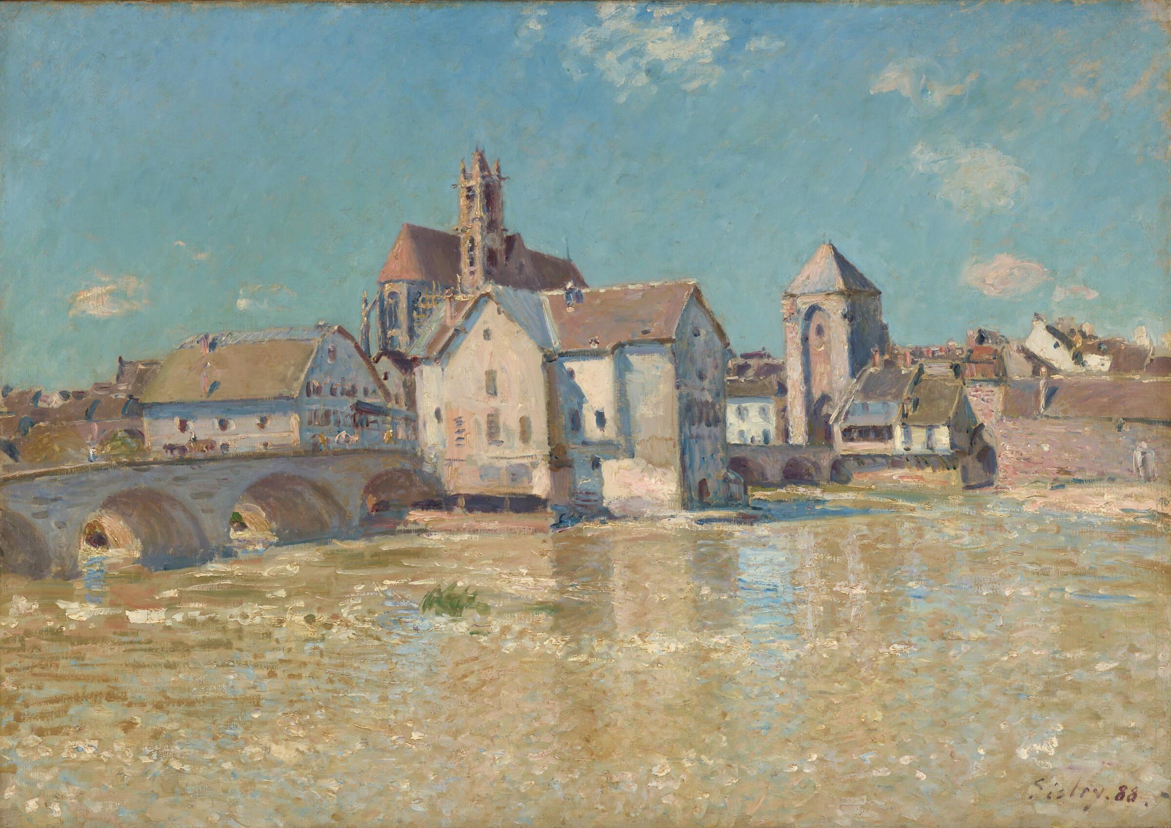 The Bridge at Moret, April Morning – Works – North Carolina Museum