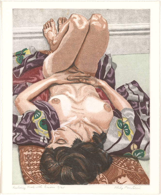 Reclining Nude with Kimono (A)
