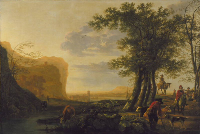 Landscape with Figures and Cattle