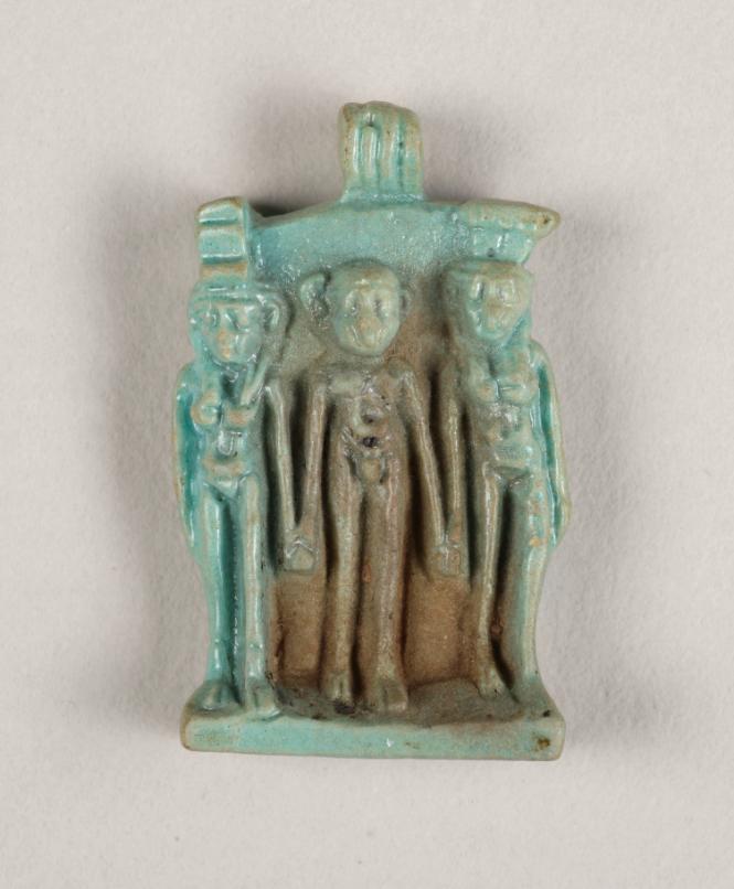 Isis, Nephthys, and Horus Triad Amulet