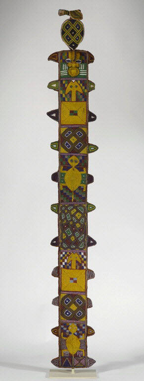 Beaded Sheath for an Òrìsà Okó Staff