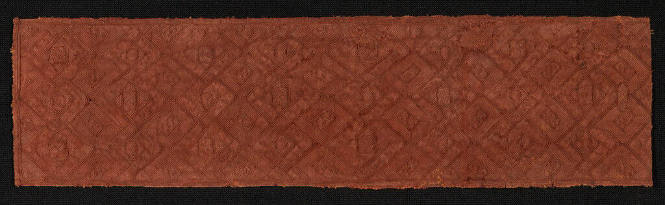 Fragmentary Central Panel from a Woman's Embroidered Overskirt