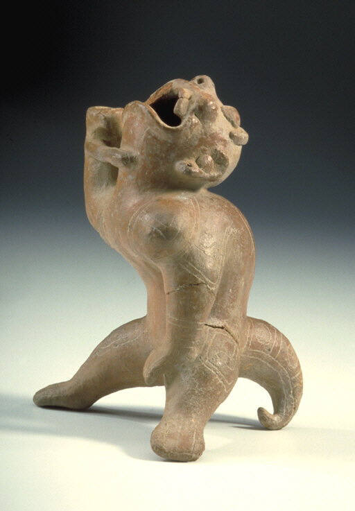 Jaguar Effigy Vessel