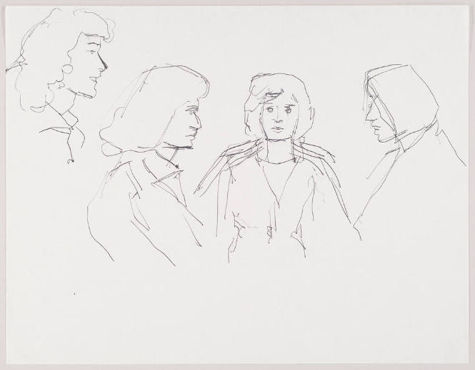 Study for "Six Women"