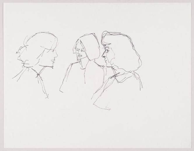 Study for "Six Women"