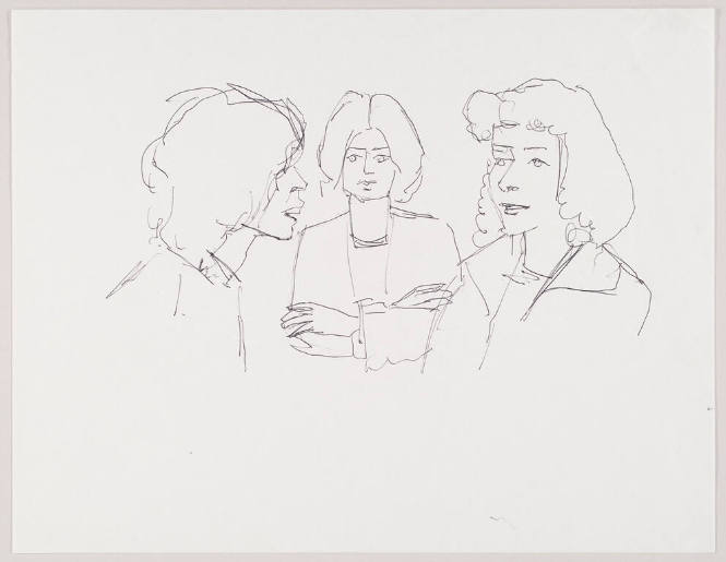 Study for "Six Women"