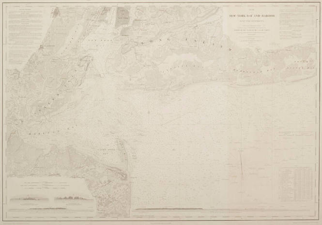 "New York Bay and Harbor" (Survey of Coast of United States)