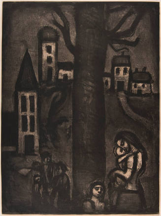 MISERERE (plate 10): “Au vieux fauborg des Longues Peines”